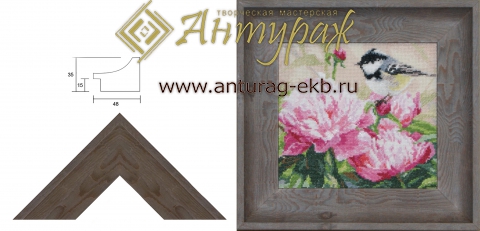 Багет пластиковый R4835GW