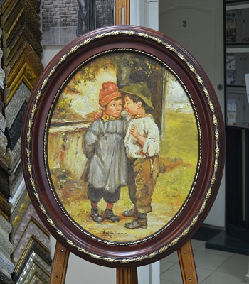 Овальная рама для картины