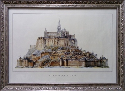 Обрамить постер. Замок Mont Saint-Michel